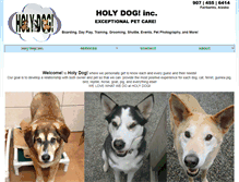 Tablet Screenshot of holydoginc.com